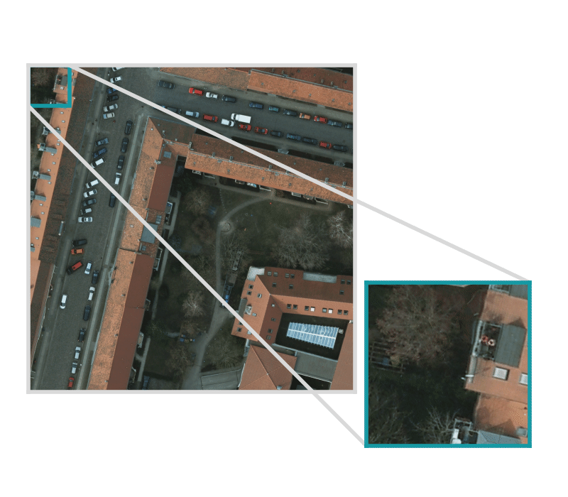 Demonstration of how Raster Vision moves through images chip by chip